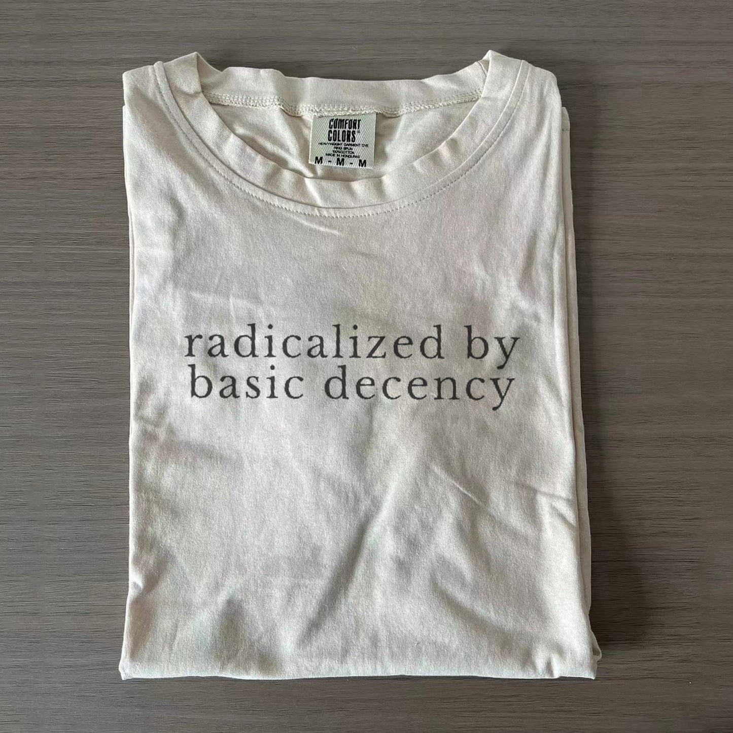 Radicalized By Basic Decency Feminist T-shirts