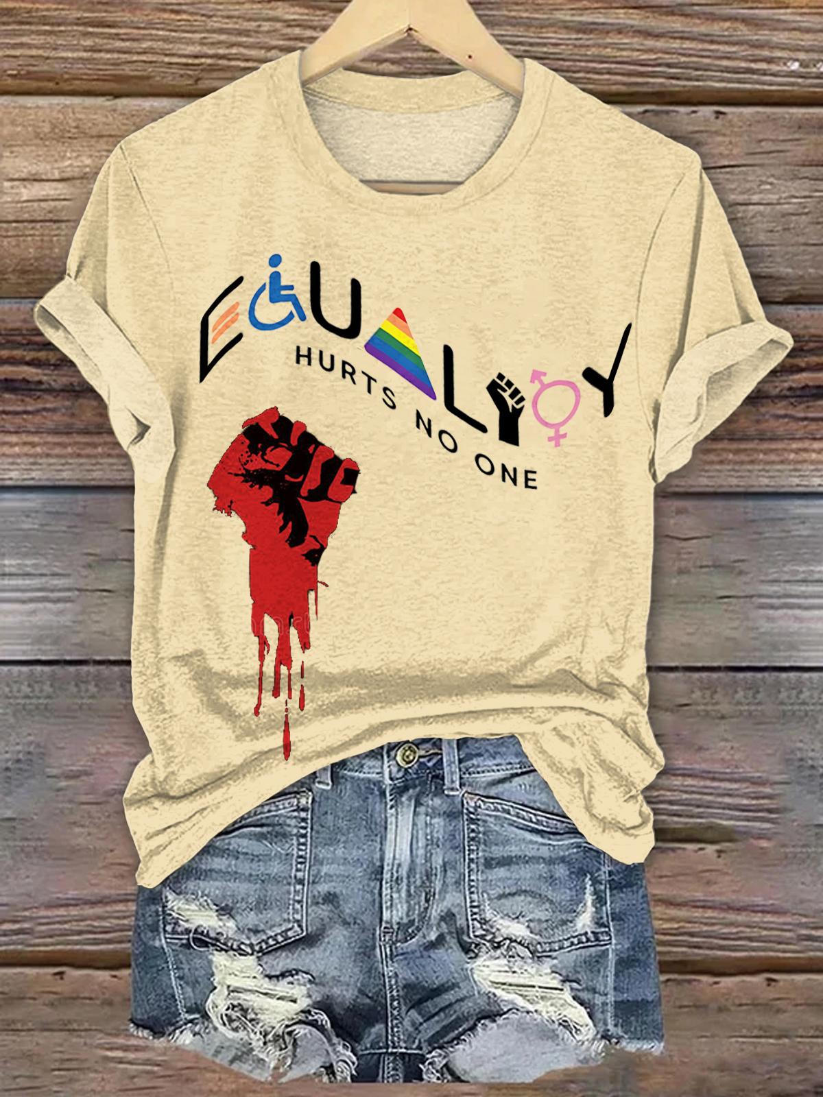 Overthrow Inequality Crew Neck T-shirt