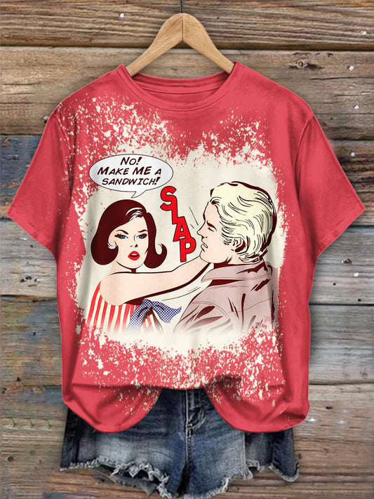 Make Me A Sandwich Funny Feminist Art T-shirts