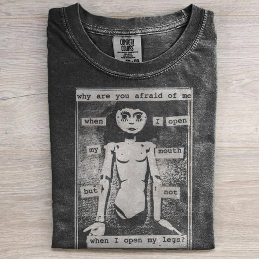 Who Are You Afriad of Me Retro Tee
